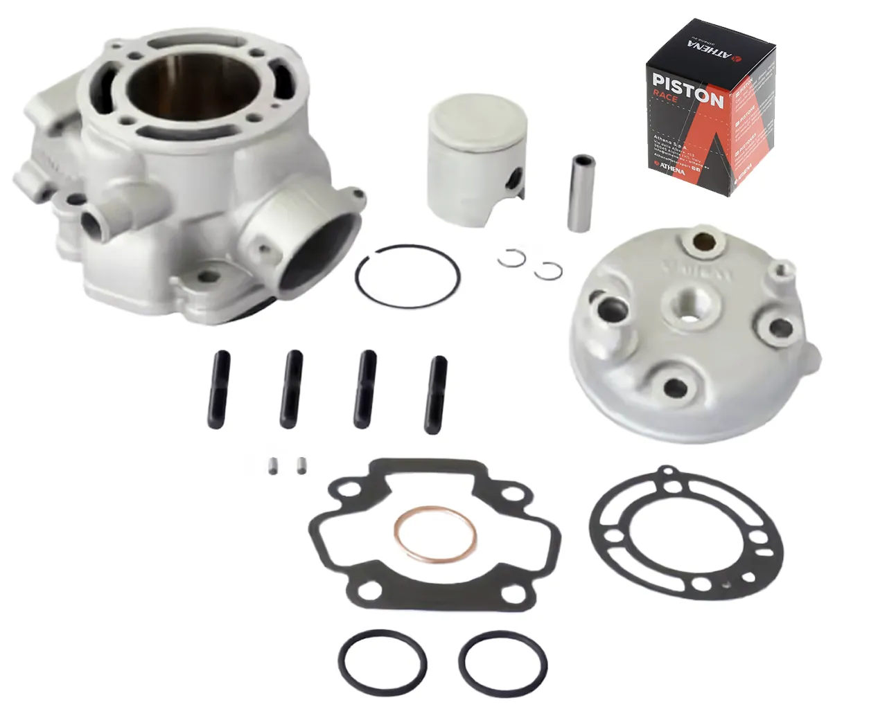 02-24 Kawasaki KX65 KX 65 50mm Athena 80cc Big Bore Cylinder Top End Piston Kit