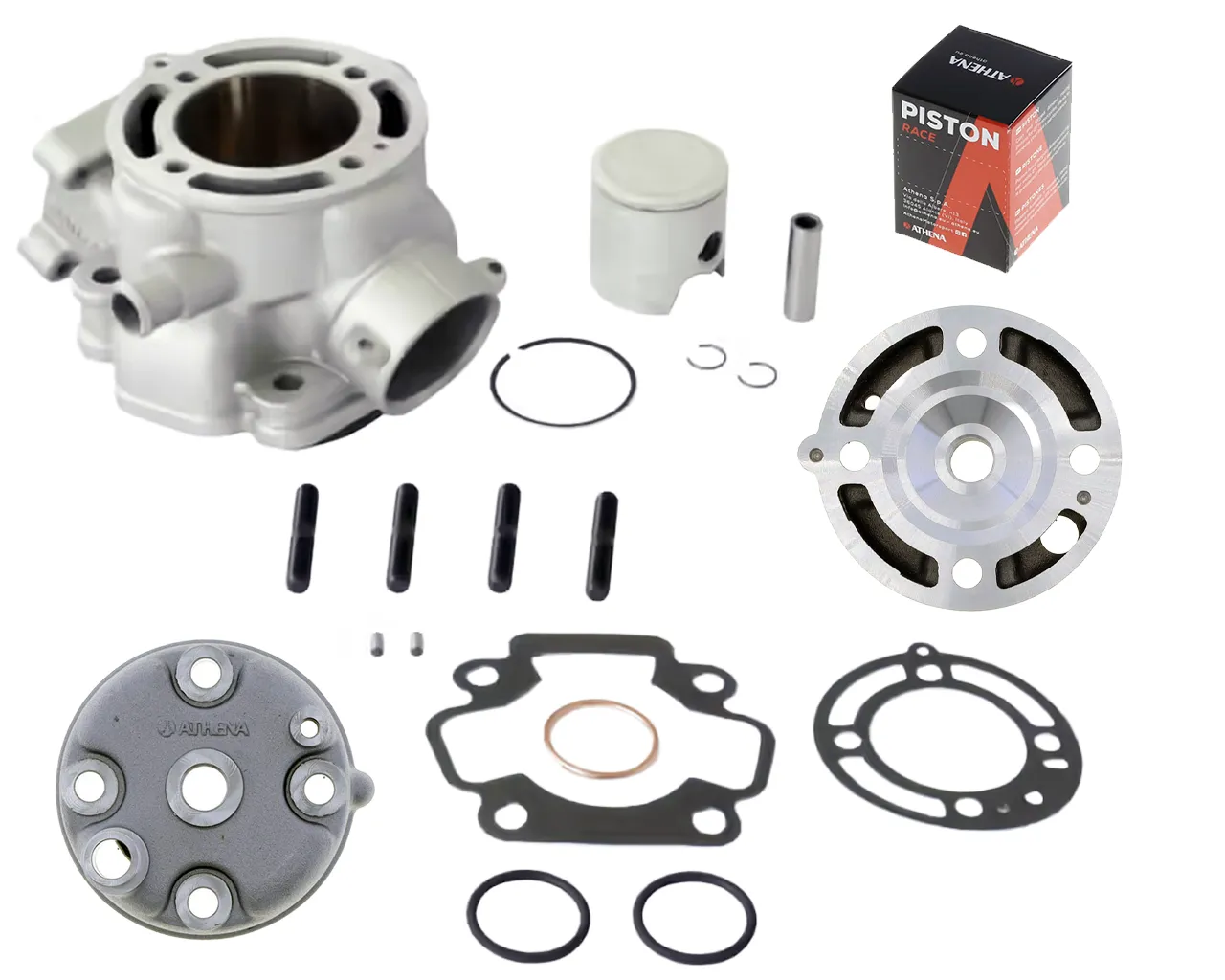 02-24 Kawasaki KX65 KX 65 50mm Athena 80cc Big Bore Cylinder Top End Piston Kit