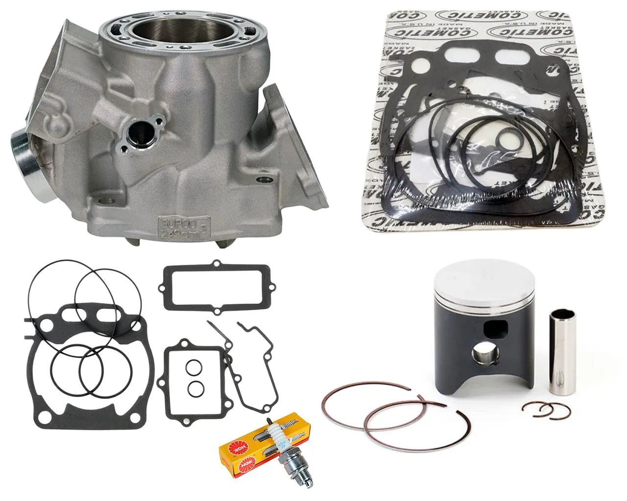 03  YZ250 YZ 250 Stock OEM Bore Cylinder Head Complete Top End Rebuild Parts Kit