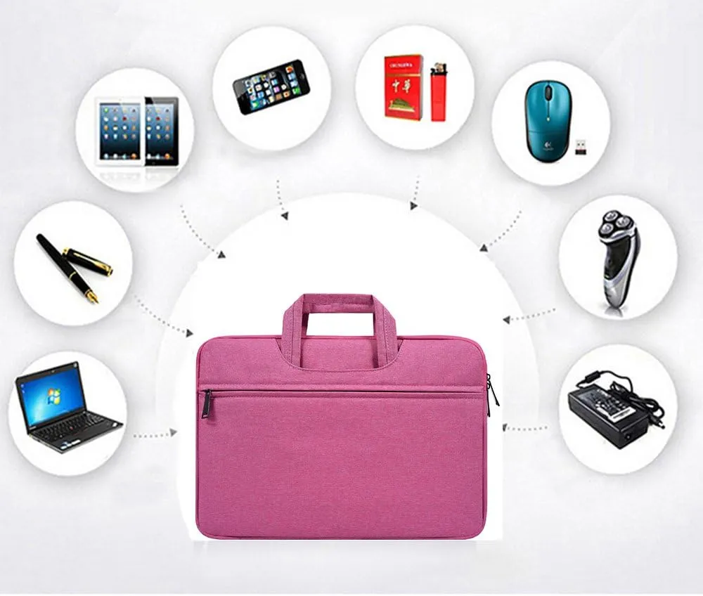 15.6 Inch Laptop Sleeve with Handle - Fits Acer, HP, Lenovo, Dell, ASUS, Toshiba, MSI Notebooks - Women's Laptop Bag