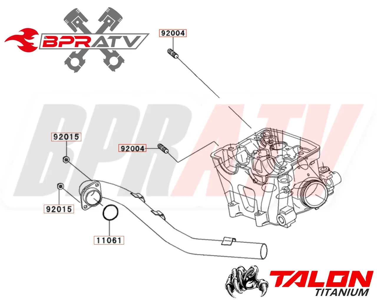 19  KX450 KX 450 TITANIUM Head Pipe Exhaust Studs Kit Bolts Nuts Exhaust Gaskets