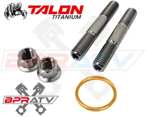 19  KX450 KX 450 TITANIUM Head Pipe Exhaust Studs Kit Bolts Nuts Exhaust Gaskets