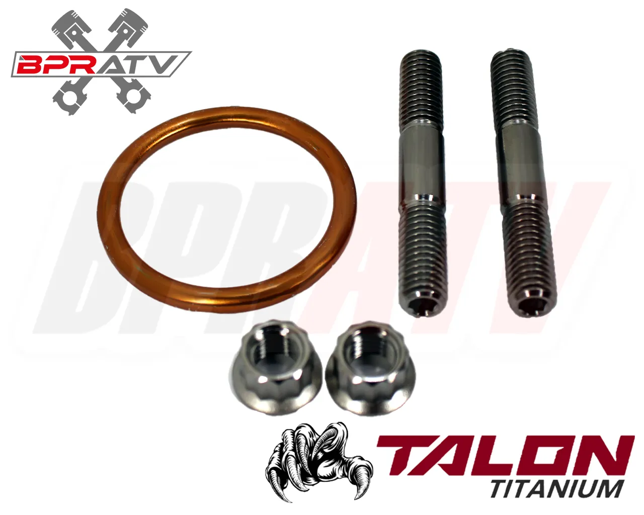 21  KX450X 450X TITANIUM Head Pipe Exhaust Studs Kit Bolts Nuts Exhaust Gaskets