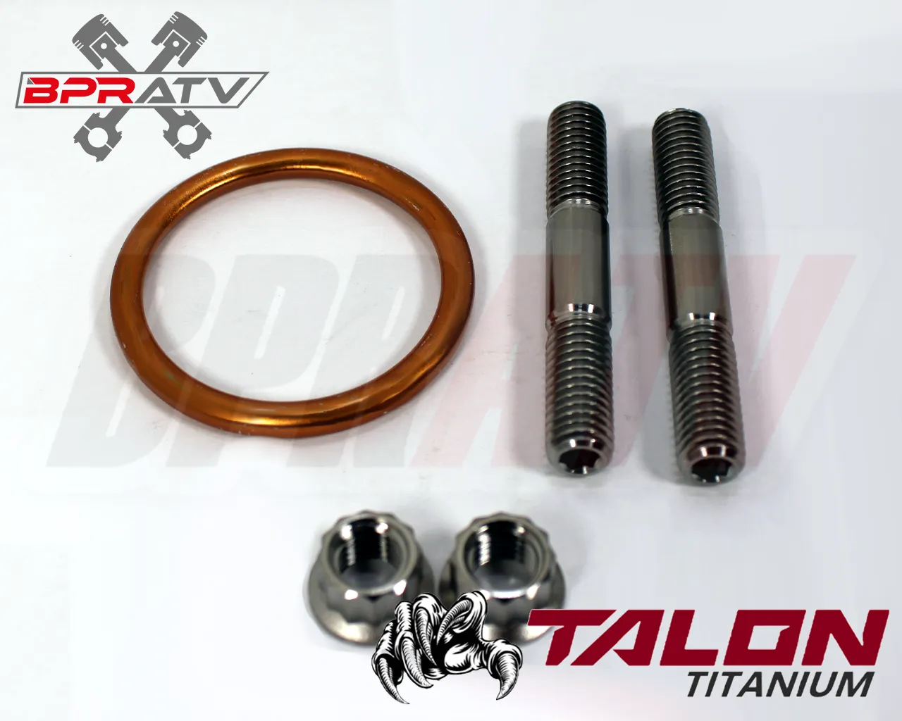 21  KX450X 450X TITANIUM Head Pipe Exhaust Studs Kit Bolts Nuts Exhaust Gaskets
