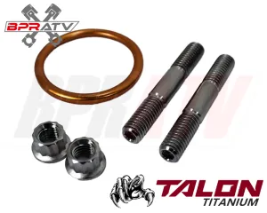 21  KX450X 450X TITANIUM Head Pipe Exhaust Studs Kit Bolts Nuts Exhaust Gaskets