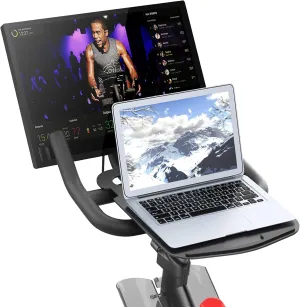 All-New Tabletop Tray Holder for Peloton Bike Mount - Premium Aluminum Stand for Tablets, laptops, Books, Phones, etc. - Riding Work Surface Bikes Accessories for Peloton (Not for Bike )