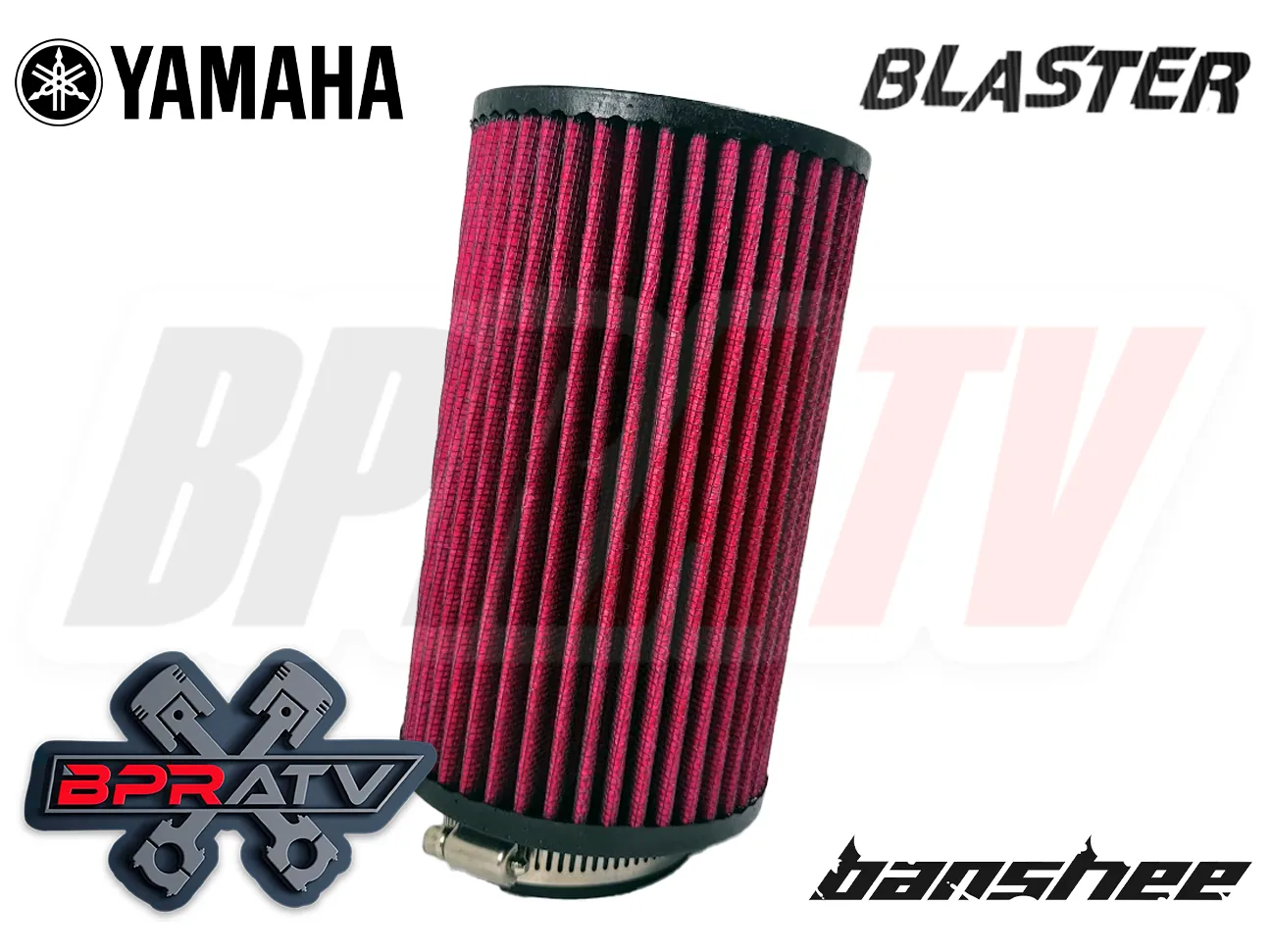 Banshee 26mm Stock Carb Filters K N Style Oversize Washable Flow Air Filter Pair