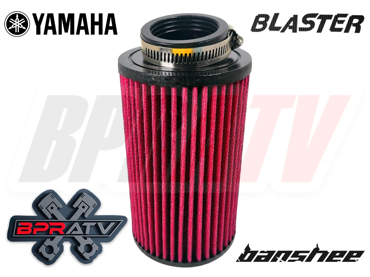 Banshee 26mm Stock Carb Filters K N Style Oversize Washable Flow Air Filter Pair