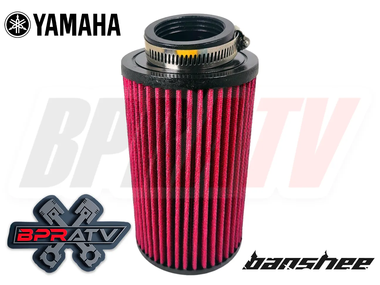 Banshee 26mm Stock Carb Filters K N Style Oversize Washable Flow Air Filter Pair