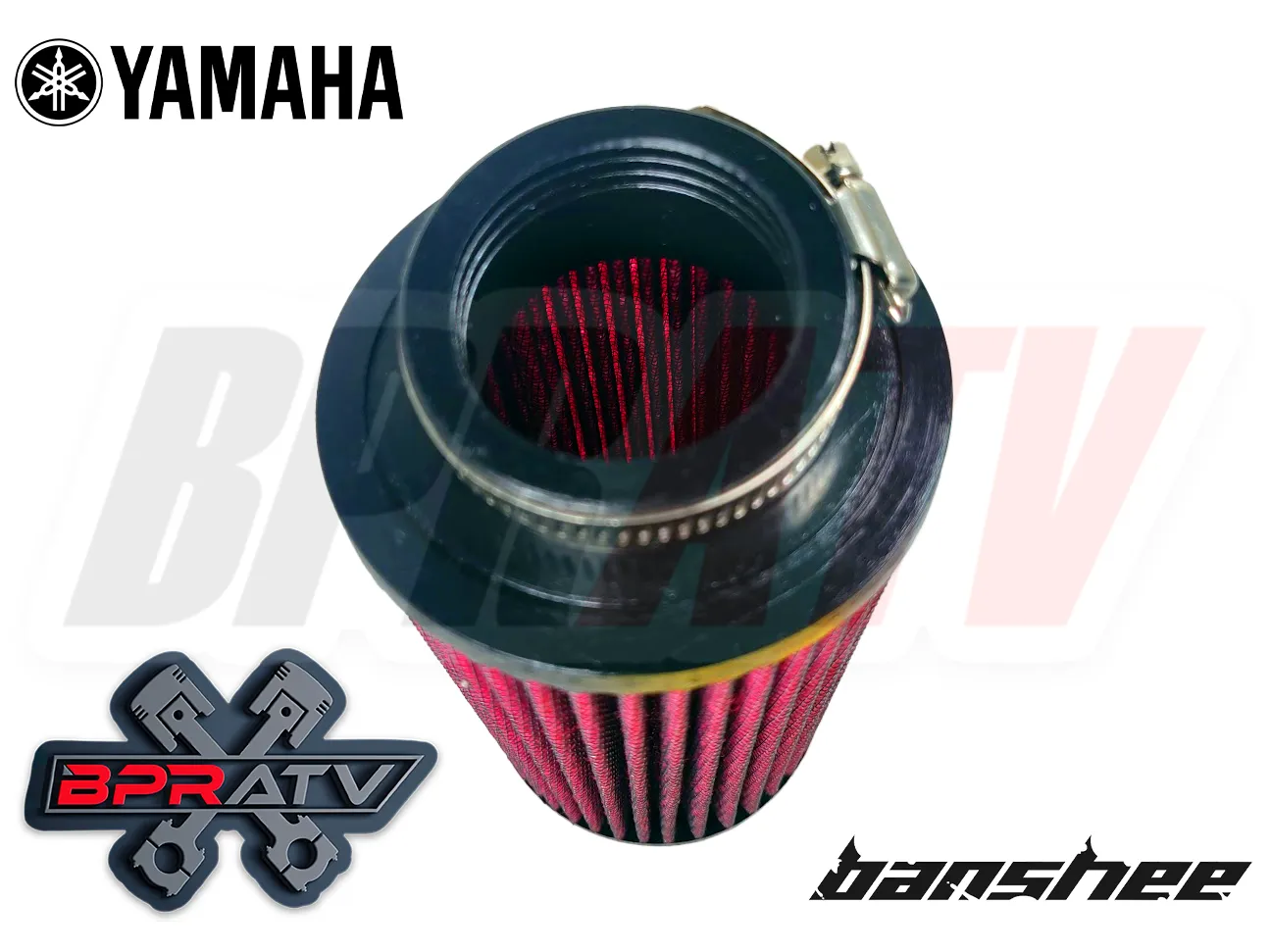 Banshee 26mm Stock Carb Filters K N Style Oversize Washable Flow Air Filter Pair