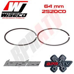 Banshee 350 65.00 mm Bore Wiseco Piston Rings Rebuild Set 2559CD 1 (Set of One)