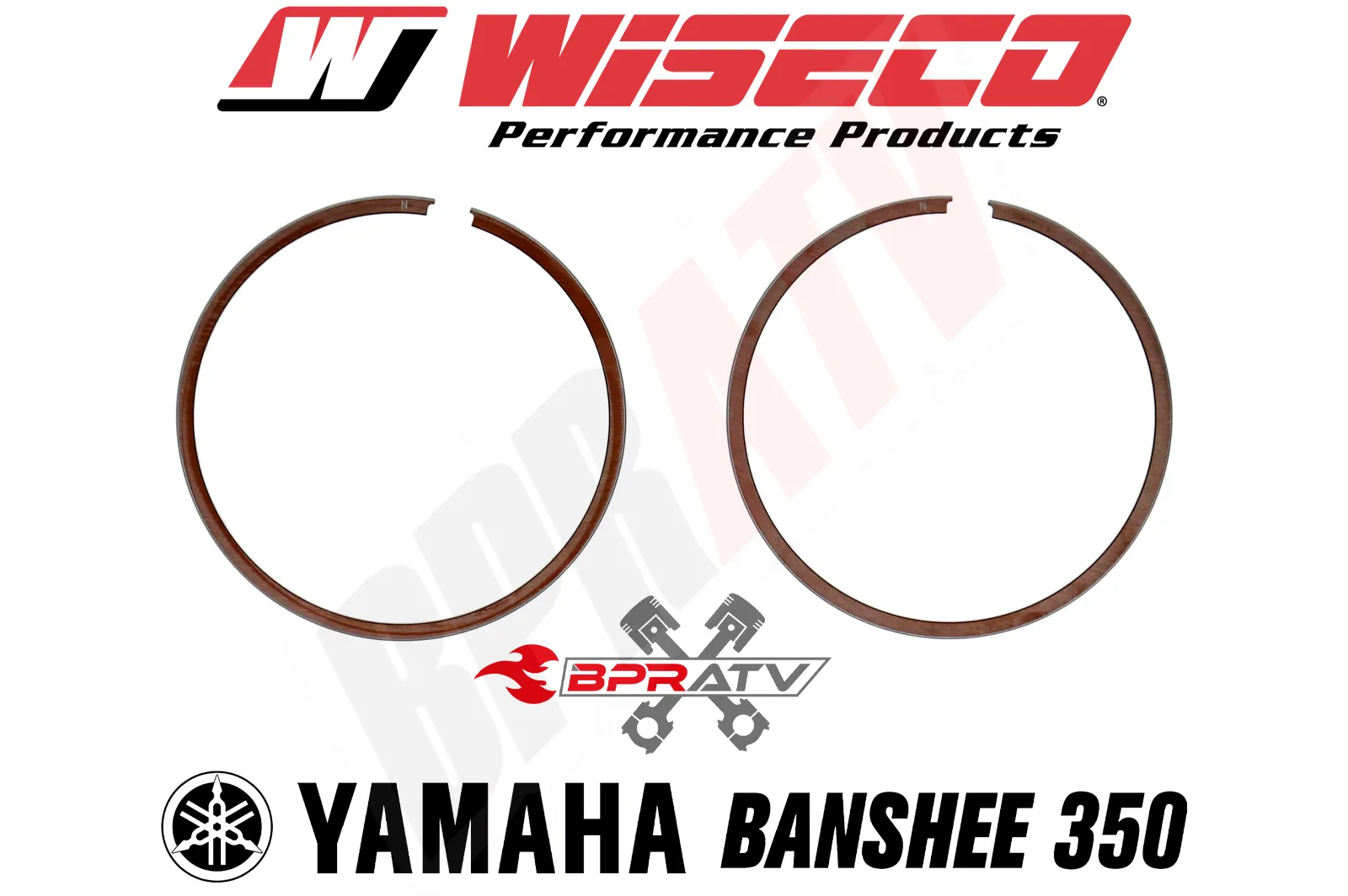 Banshee 350 66.50 mm Bore Wiseco Piston Rings Rebuild Set 2618CD (Pair) Set Of 4