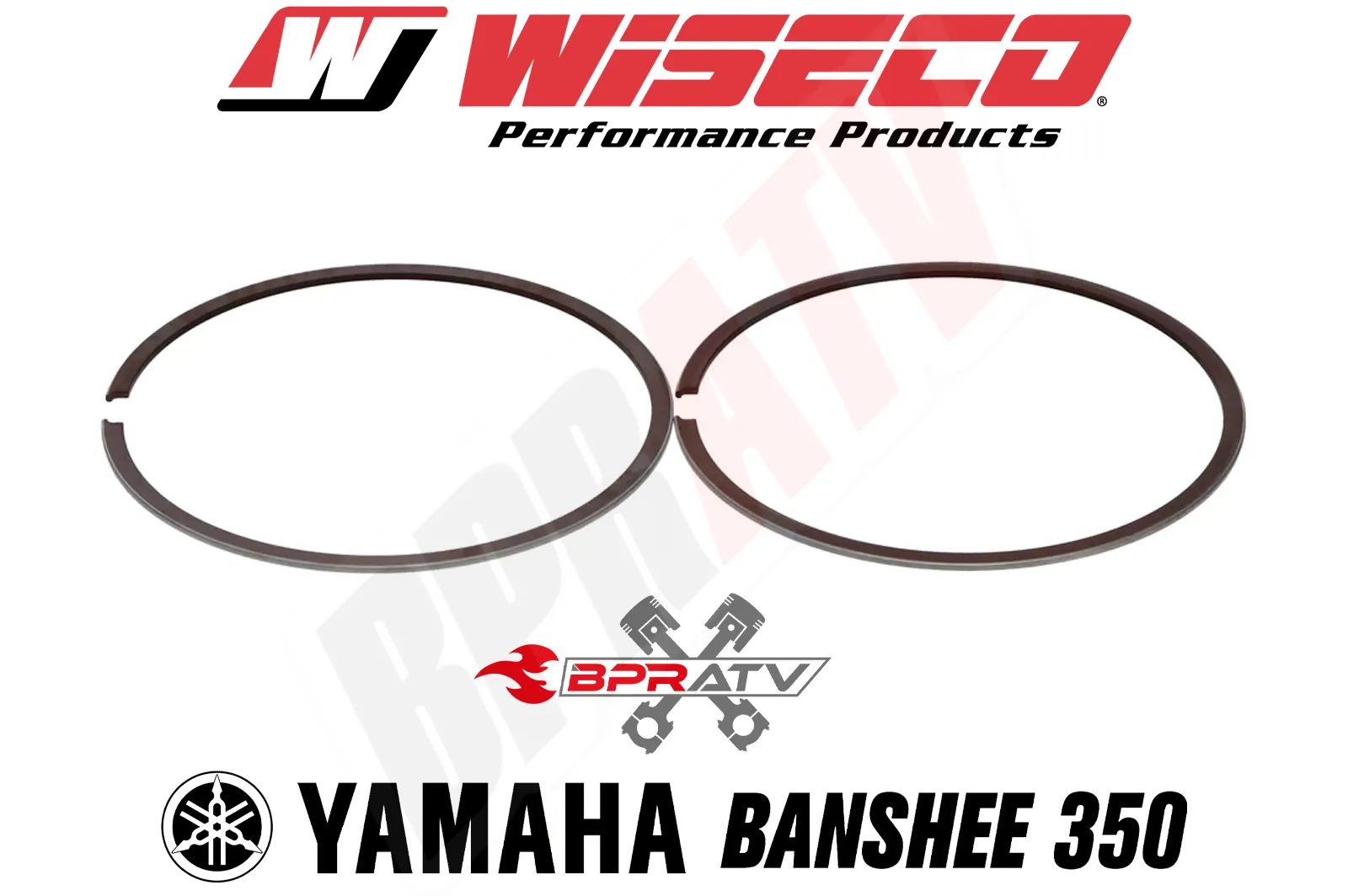 Banshee 350 66.50 mm Bore Wiseco Piston Rings Rebuild Set 2618CD (Pair) Set Of 4