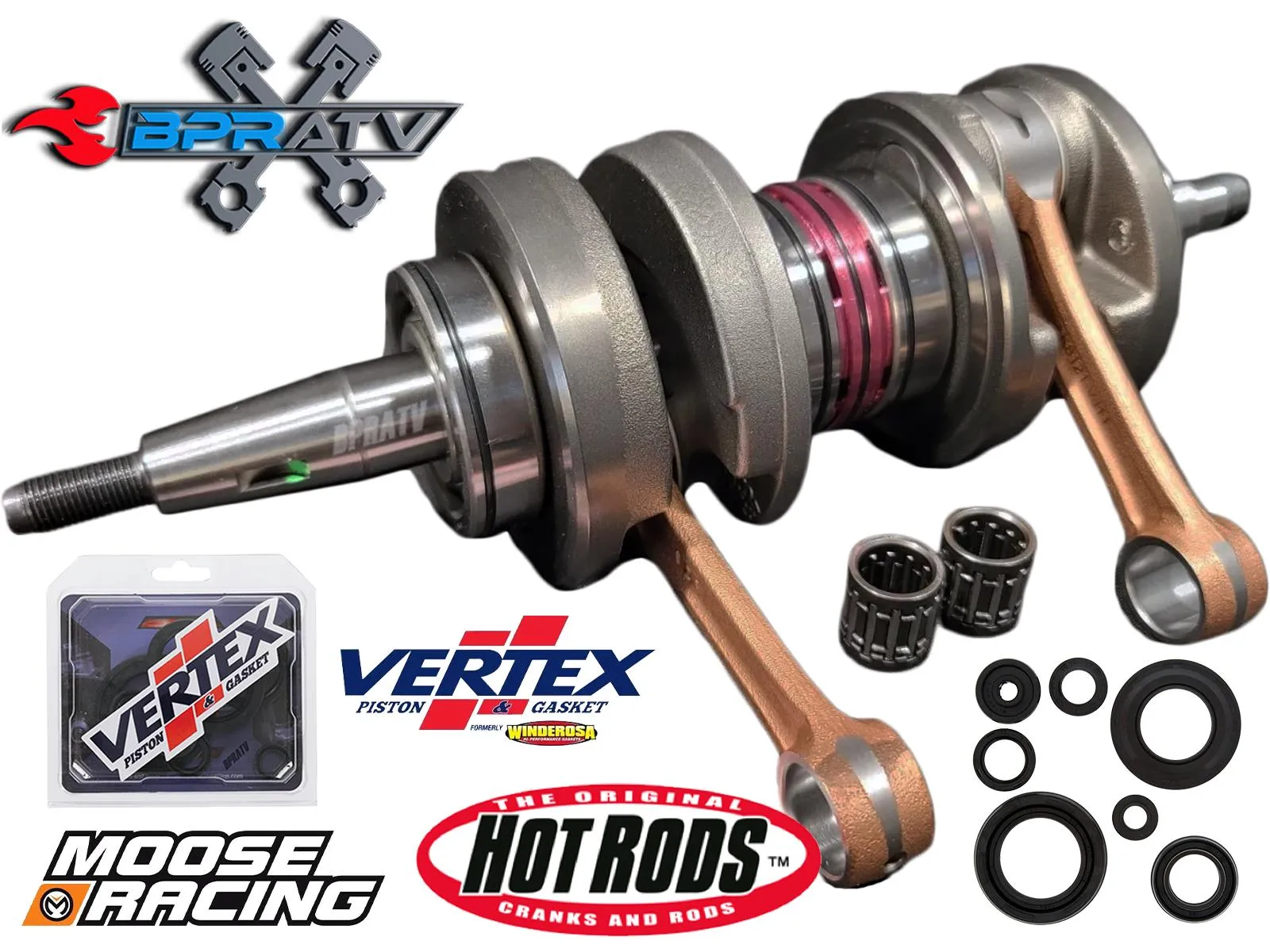 Banshee Hot Rods  4mm Stroker Crank Bottom End Rebuild Kit & Pro Design O-Rings