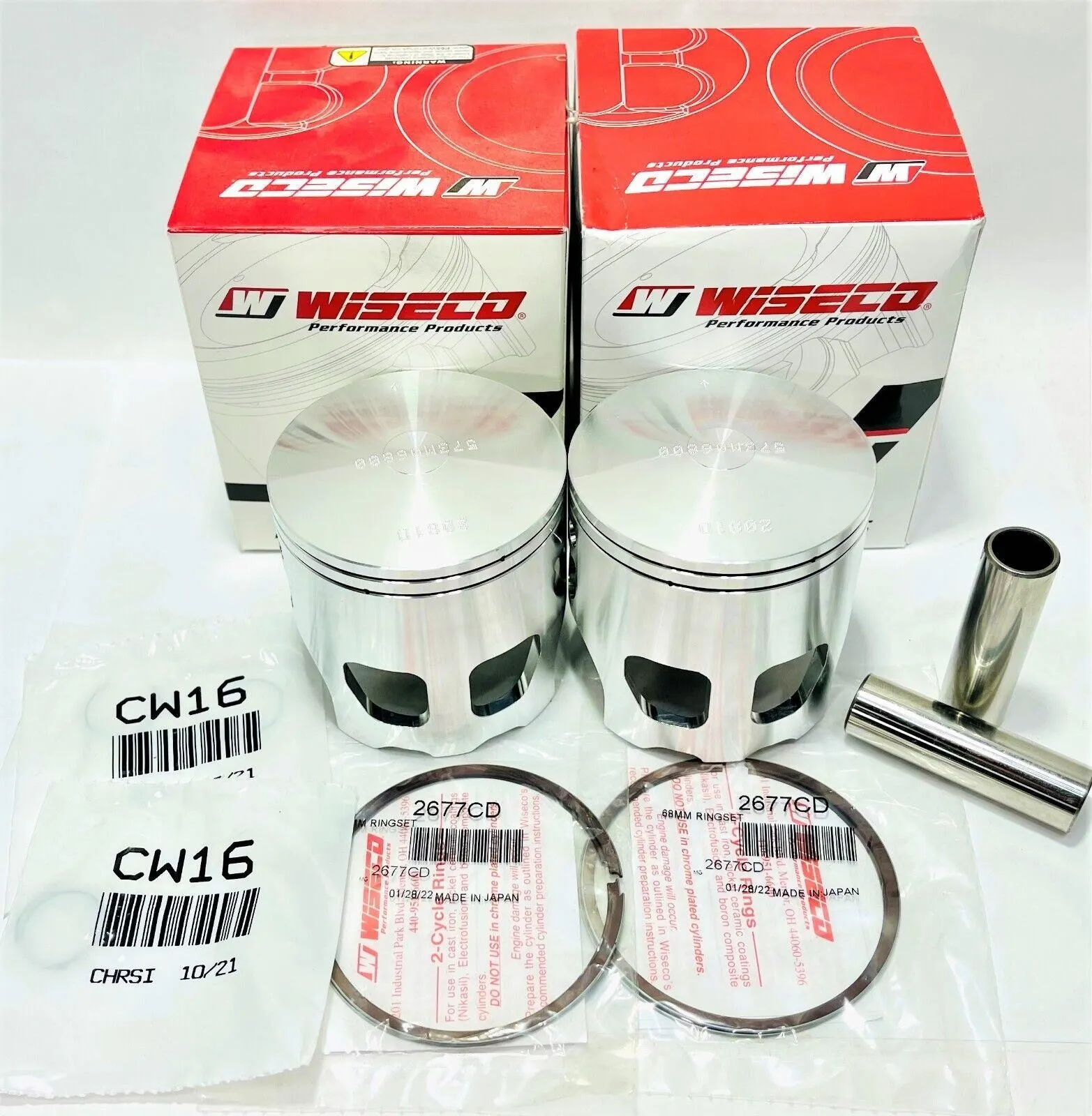 Banshee Wiseco Pistons Stock Bore 64mm Standard Pro Lite Forged Piston Rings Kit