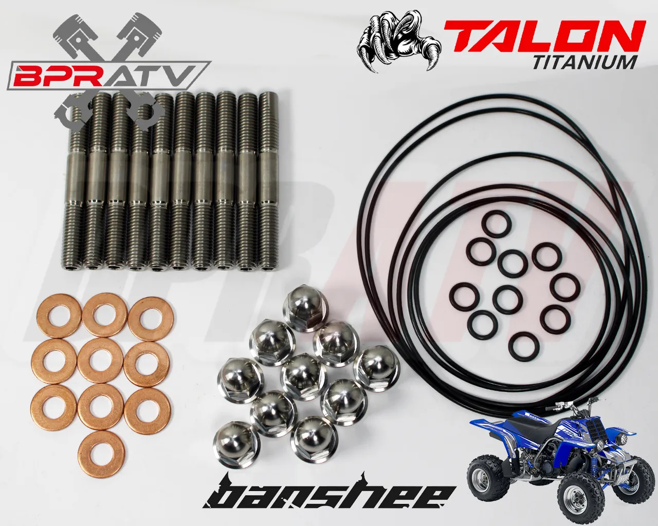 Best Yamaha Banshee TITANIUM Pro Design Cool Head Stud Kit Nuts O-Rings Gaskets