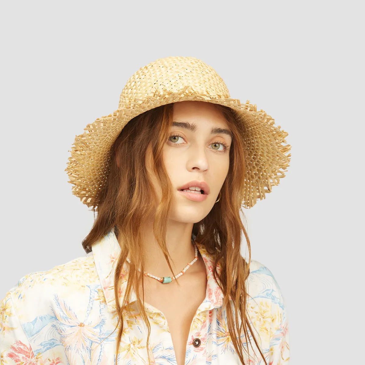 Billabong Pick A Straw Bucket Hat Natural - Womens