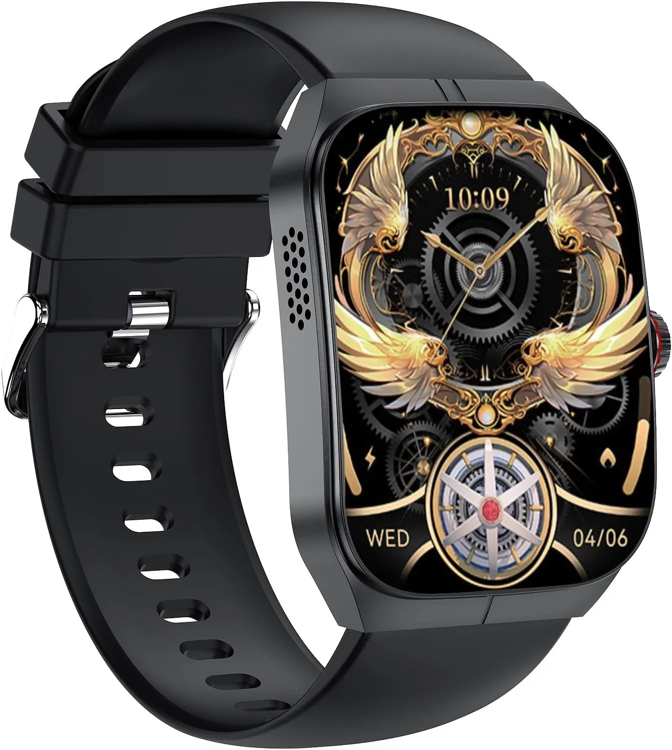 Curved Screen Smart Watch, Sport Fitness Tracker, Call Message Notification, Health Monitoring, for Android iOS