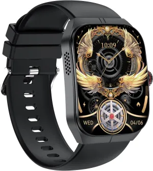 Curved Screen Smart Watch, Sport Fitness Tracker, Call Message Notification, Health Monitoring, for Android iOS