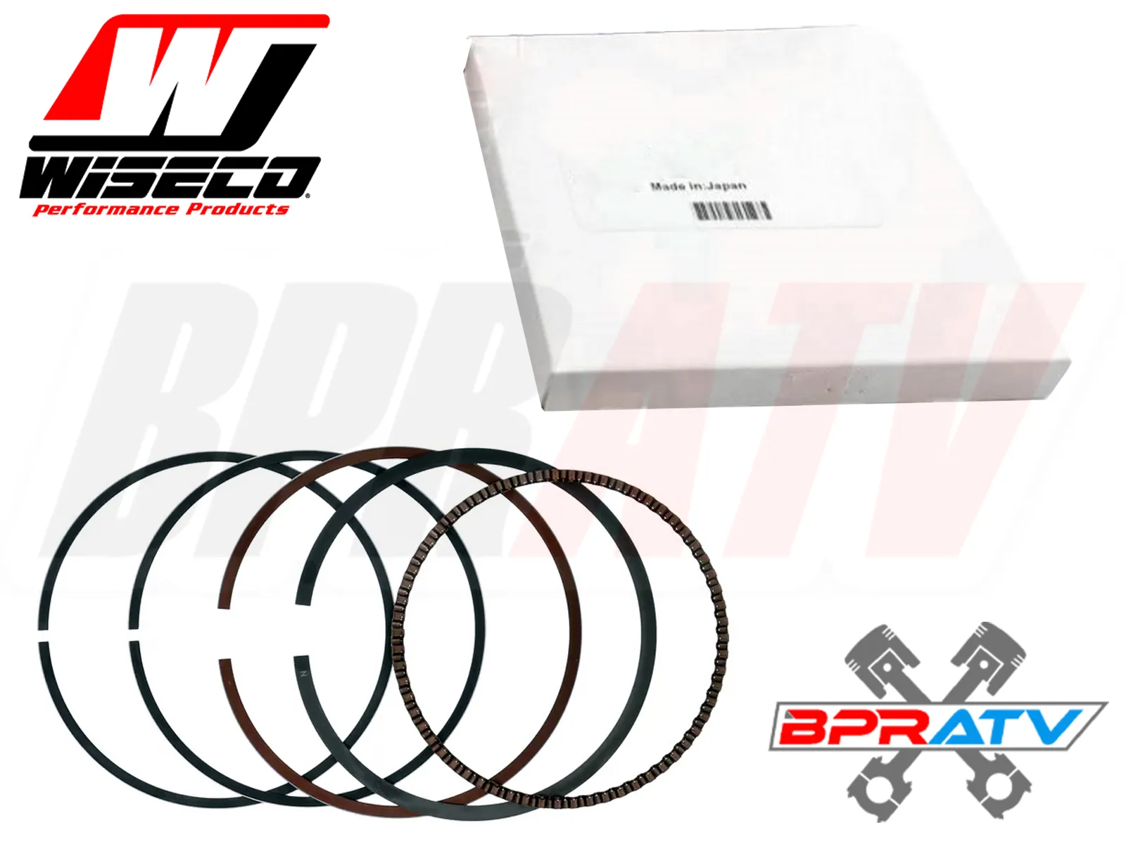 DS650 DS 650 JE Piston Rings 100mm 100 mil Ring Set Stock Standard Bore Can Am