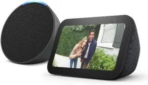 Echo Pop and Echo Show 5 (3rd Gen) | Echo Smart Speaker   Smart Display Bundle