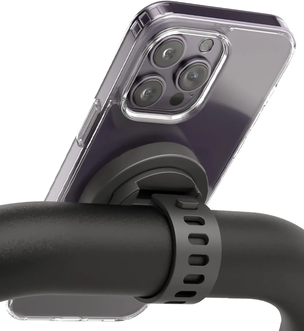 ENCASED Grip-X Magnetic Bar Mount, Compatible with MagSafe - Phone Holder for Gym, Home Fitness Bikes, Workout Equipment, Stroller and Cart Handlebars (iPhone 16, iPhone 15, 14, 13 Series)