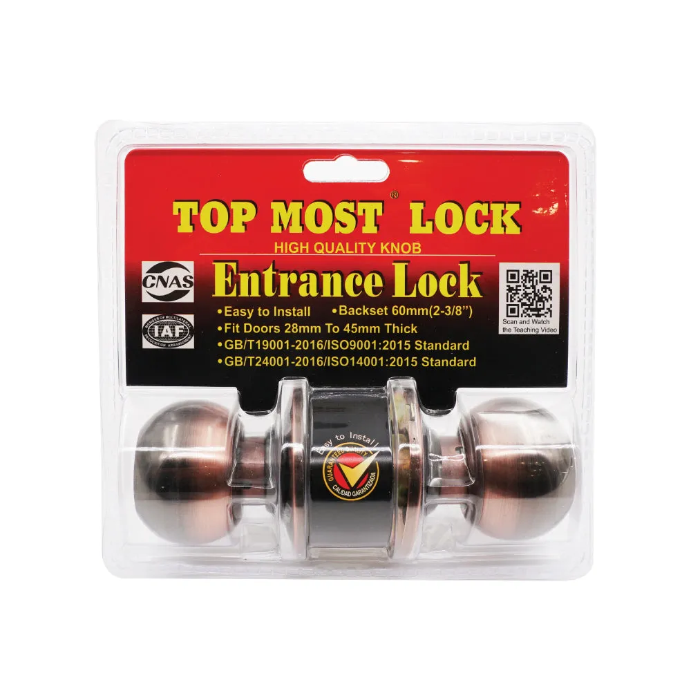 FIGHTER Cylinder Entrance Lock Set Brown (60mm)