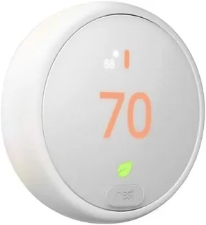 Google Nest Thermostat E - Programmable Smart Thermostat for Home - 3rd Generation Nest Thermostat - Works with Alexa,White