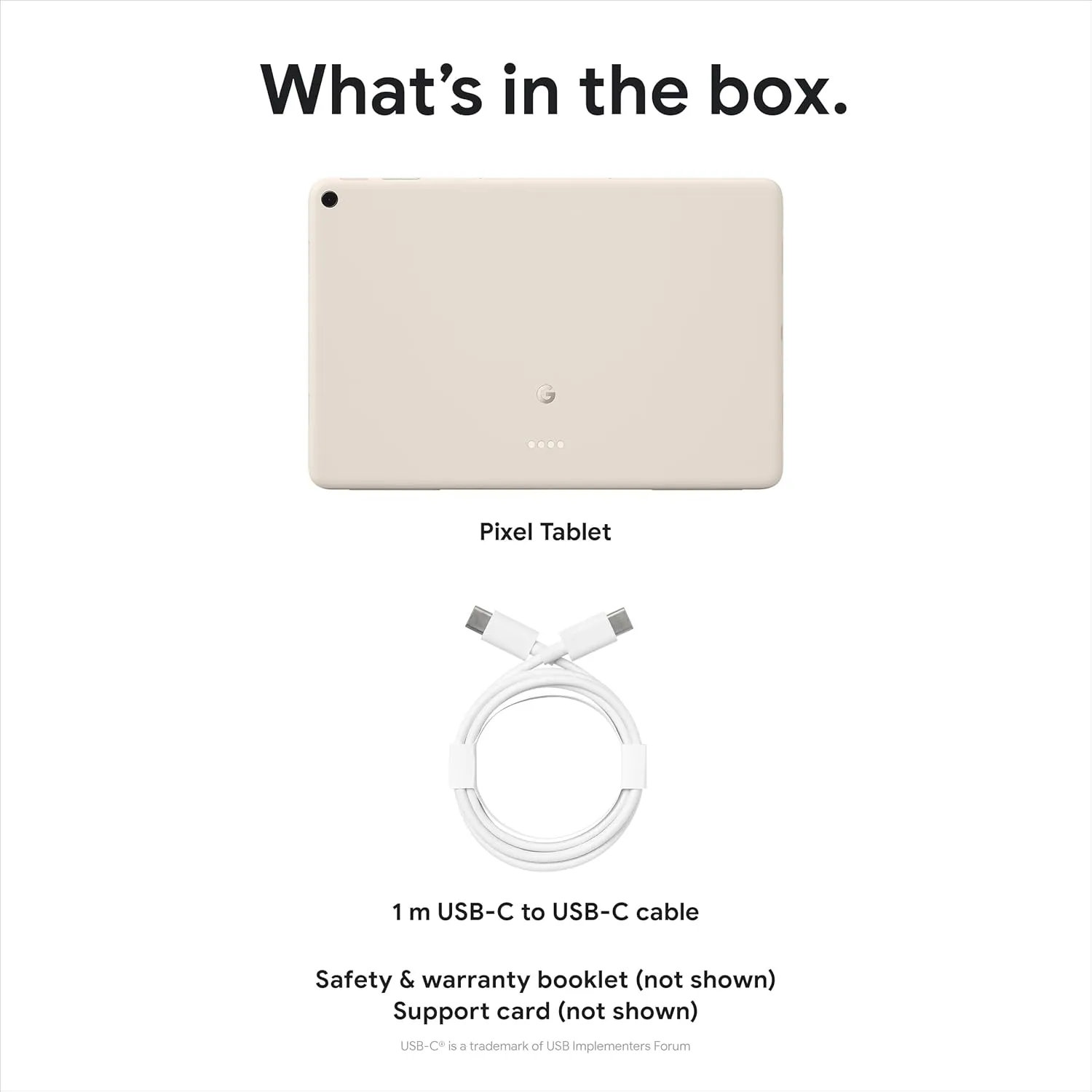 Google Pixel Tablet - Android Tablet with 11-Inch Screen and Extra-Long Battery Life - Porcelain - 8 GB RAM - 256 GB