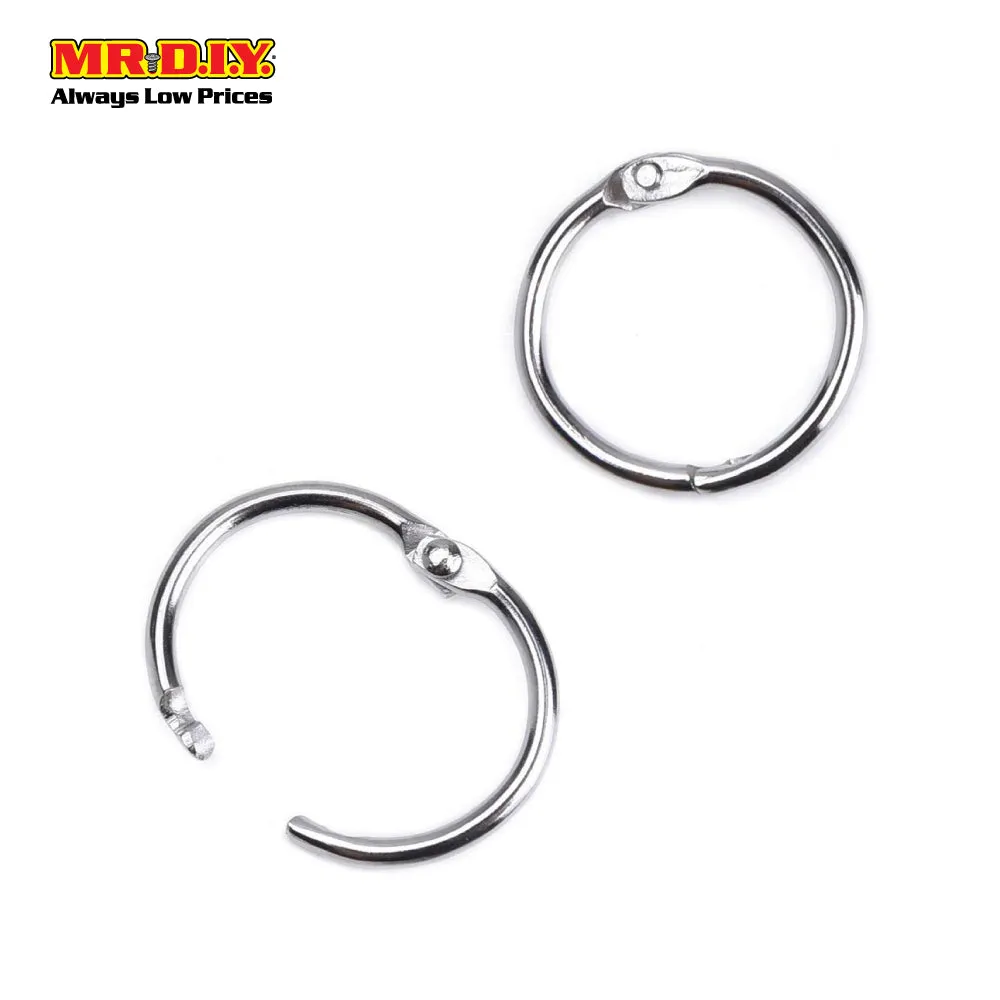 HONGYUE Metal File Book Card Snap Closure Binder Rings 32mm (8pcs)