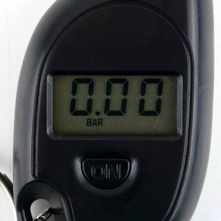 iTD Gear Keychain Digital Tire Pressure Gauge for Cars, Trucks, Bikes, Motorcycles