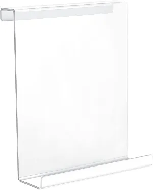 Jetec Treadmill Book Holder Clear Acrylic Reading Rack for Treadmill Universal Book Holder Compatible with Kindle, Flat Tablet, Nook, eReader Magazine for Gym Exercising (9 x 11 x 3.5 Inches)