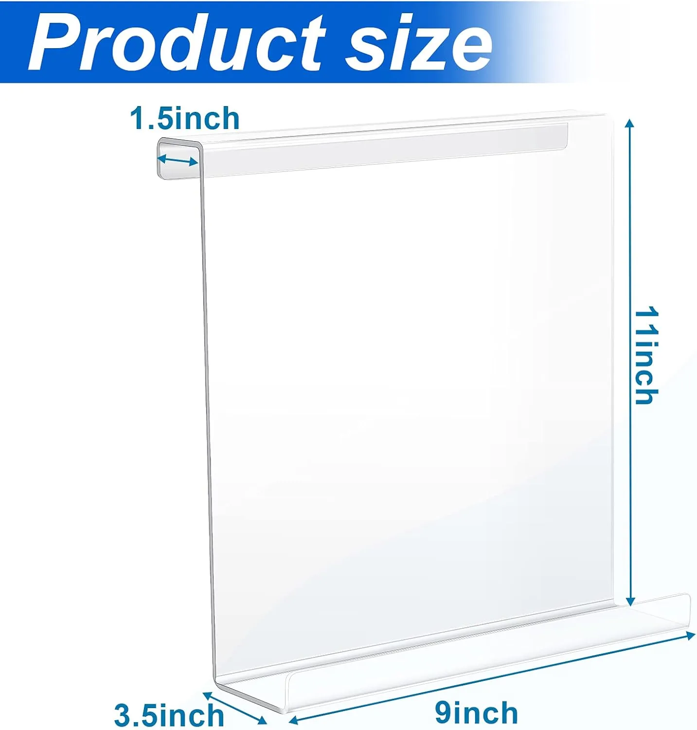 Jetec Treadmill Book Holder Clear Acrylic Reading Rack for Treadmill Universal Book Holder Compatible with Kindle, Flat Tablet, Nook, eReader Magazine for Gym Exercising (9 x 11 x 3.5 Inches)
