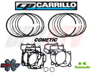 Kawasaki Teryx 750 90mm 90 mil 840 Big Bore CP Piston Rings Only Cometic Gasket