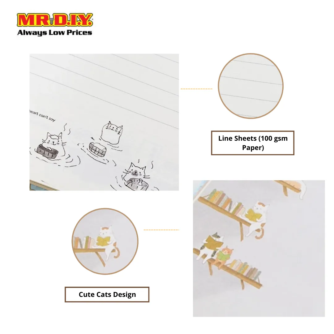 (MR.DIY) Cat Design Notebook (10.55cmx10.1cm)