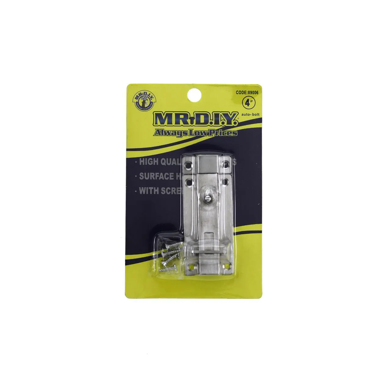 (MR.DIY) Stainless Steel Door Bolt Lock Latch Set 89006 4