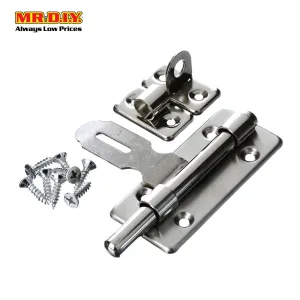(MR.DIY) Stainless Steel Door Bolt Lock Latch Set
