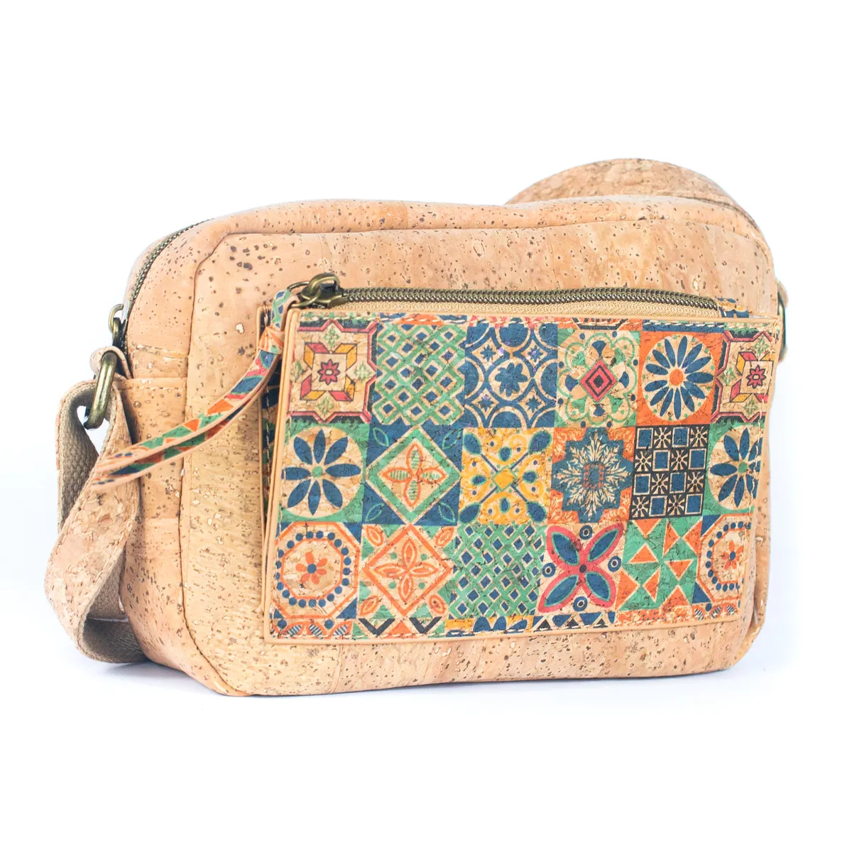 Natural Cork Women's Printed Crossbody Bag BAGF-071