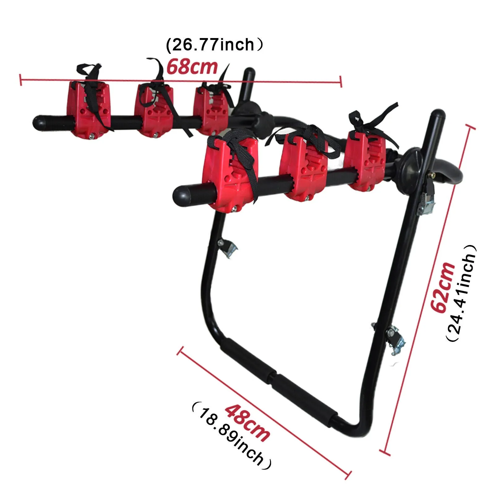 Premium SUV/Truck Bike Hitch Mount Rack, Triple Capacity for 3 Bikes