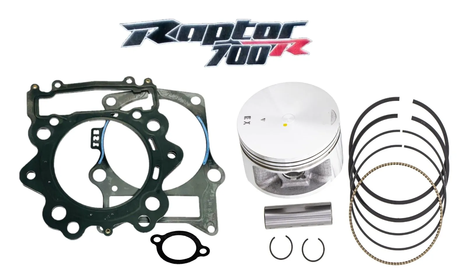 Raptor Rhino 700 Stock Piston Rings Top End Head Gasket Yamaha Upper Rebuild Kit