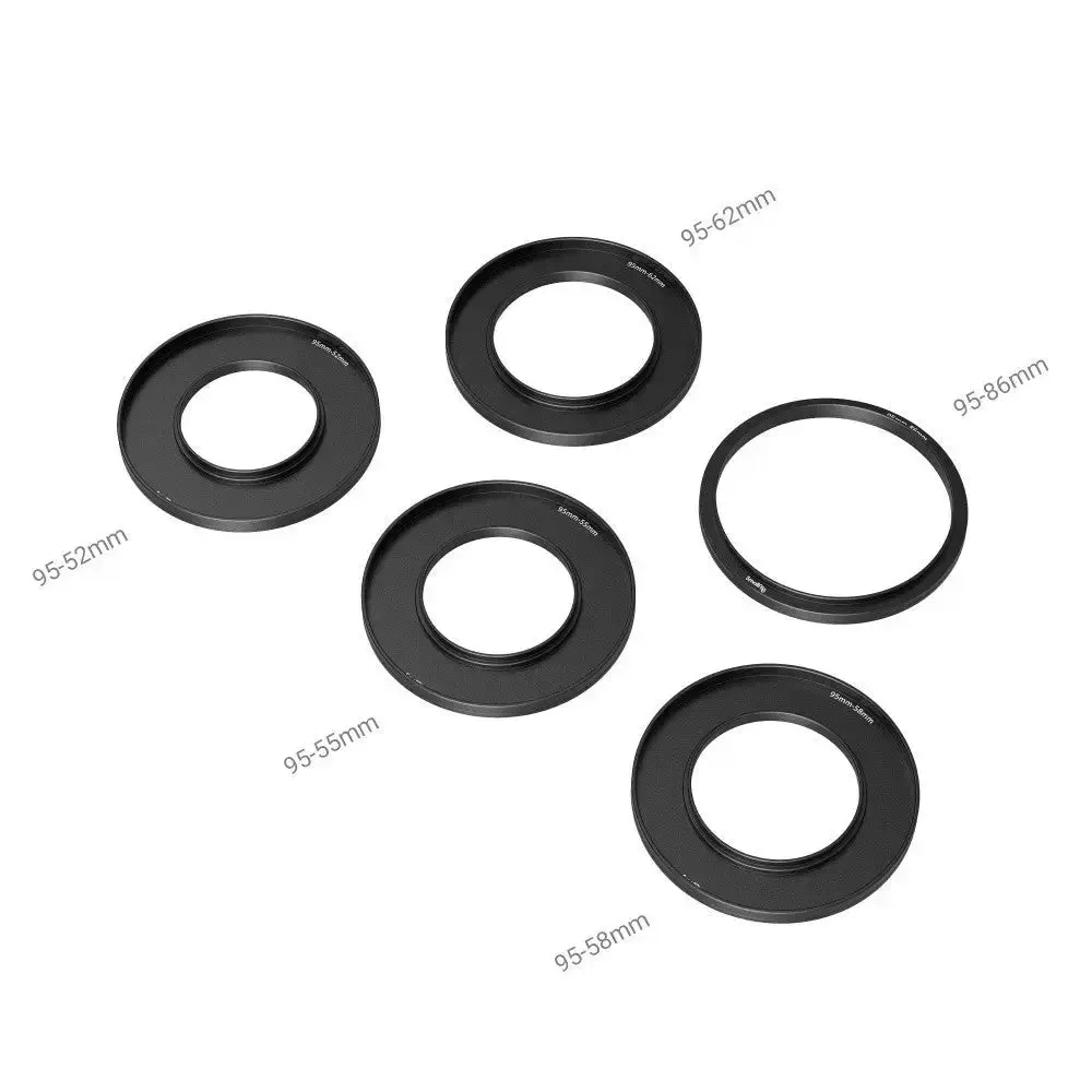 SmallRig 3383 Matte Box Adapter Ring Kit for Mini Matte Box (52/55/58/62/86-95mm)