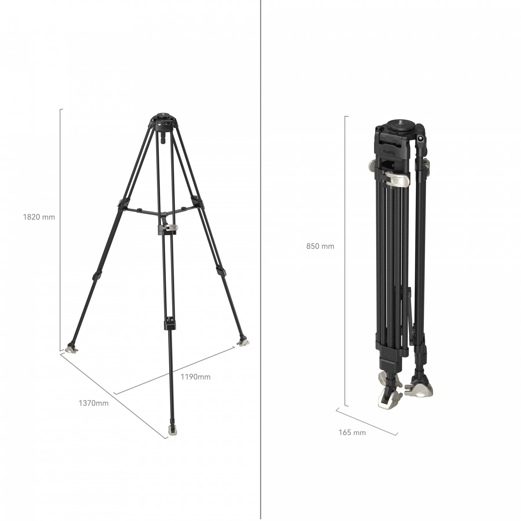 SmallRig 4167 FreeBlazer Heavy-Duty Carbon Fiber Tripod (75mm Bowl)