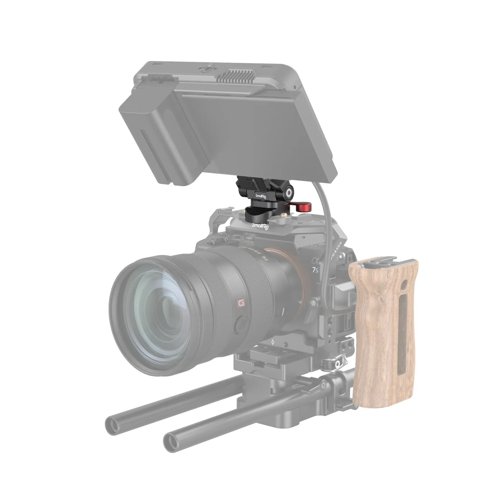 SmallRig Drop-in HawkLock mini Quick Release Monitor Mount with NATO Clamp 3601
