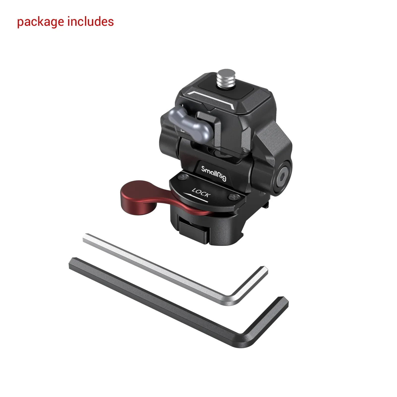SmallRig Drop-in HawkLock mini Quick Release Monitor Mount with NATO Clamp 3601