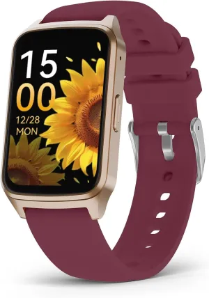 Smart Watch Fitness Tracker with 24/7 Sleep Monitor, 110  Sports Modes, Step Calorie Counter Pedometer IP68 Waterproof (Beige, 1.57)