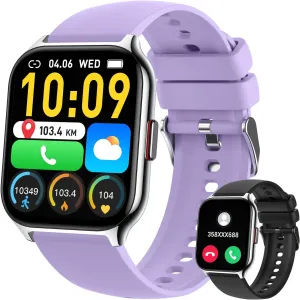 Smart Watch for Men Women Fitness: Running Smart Watches for Men Digital Mens Watches Make/Answer Call Waterproof Smartwatch Android Phones iPhone Samsung Compatible Heart Rate Monitor Step Tracker