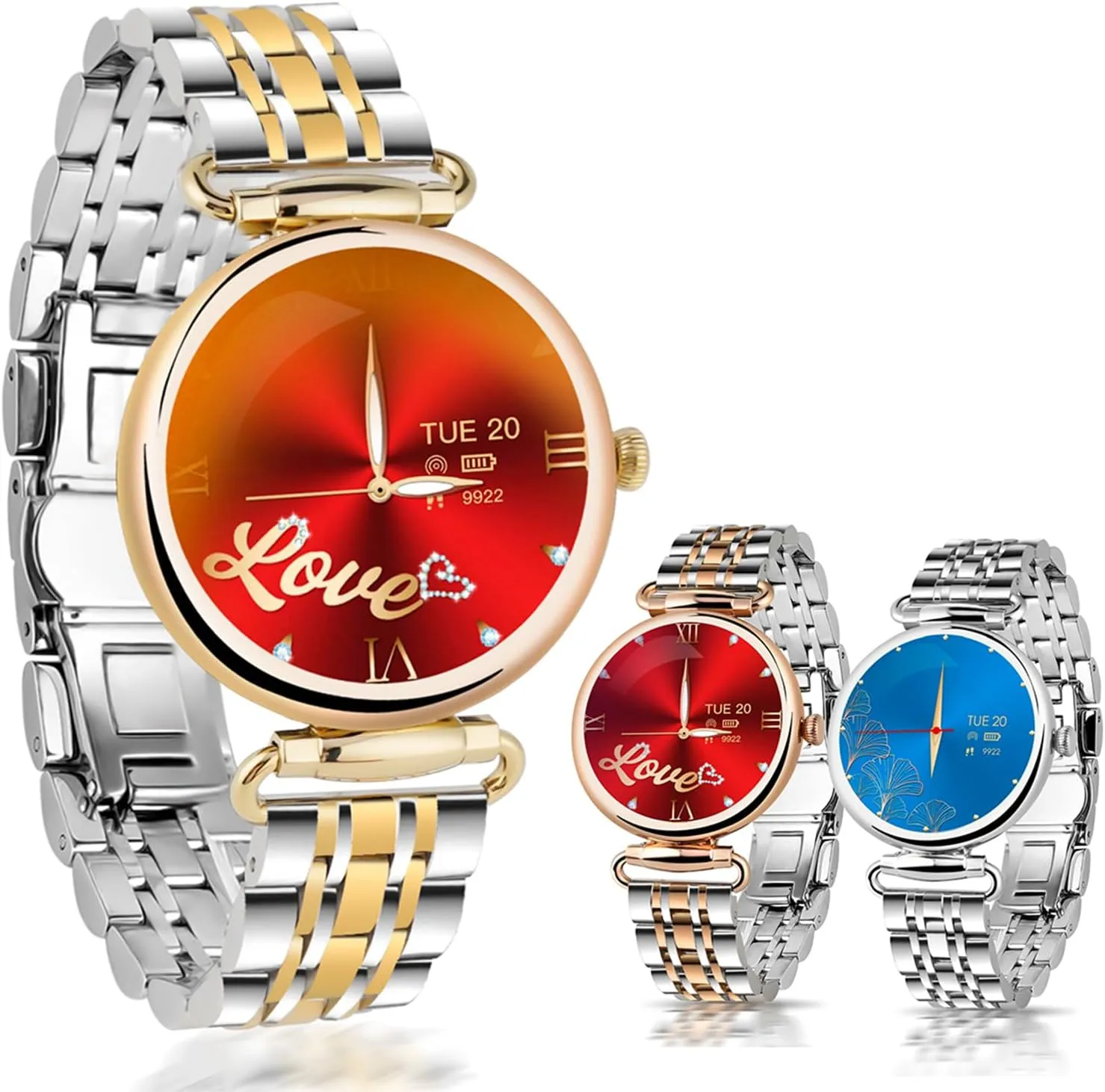 Smart Watches for Women (Answer/Make Calls), 1.28 Fitness Tracker Watch with Heart Rate/Blood Pressure/Sleep Monitor, Smart Watch for Android Phones and iPhone,Valentines Gifts for Her