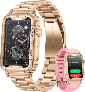 Smartwatch for Women Fitness Tracker Watch: Smart Watch with Answer/Make Call Heart Rate Blood Pressure Sleep Monitor Step Counter 100  Sports Modes Waterproof 1.57" Activity Trackers for Android iOS