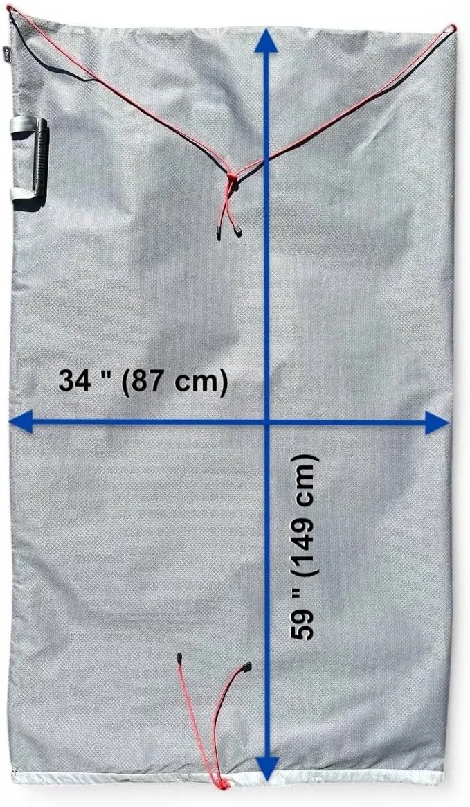 Telescope Cover by R-Sky  Standard  Series for Dobsonian Telescopes  Water-Resistant, UV-Proof Ripstop  Soft Lining & Drawstring  Silver/Black (silver, 10 Dobsonian Telescope Cover)