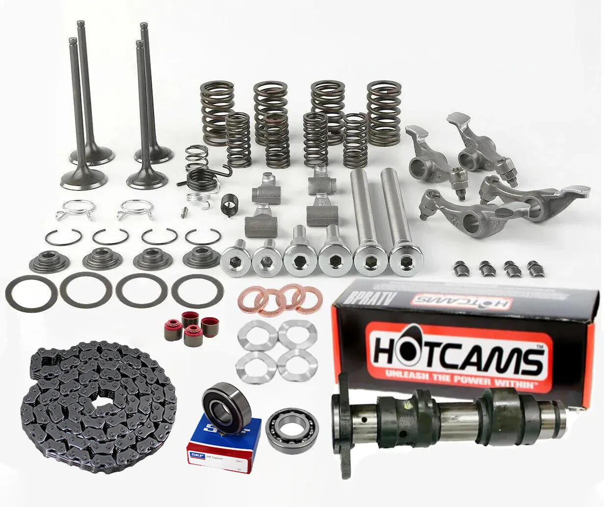 TRX 400EX Hotcams Stage 1 Stock Replace Camshaft Valves Rockers Head Rebuild Kit